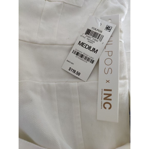 Culpos x INC International Concepts Jean Dress Mini White NWT SZ MED MSRP $120 - Picture 10 of 11